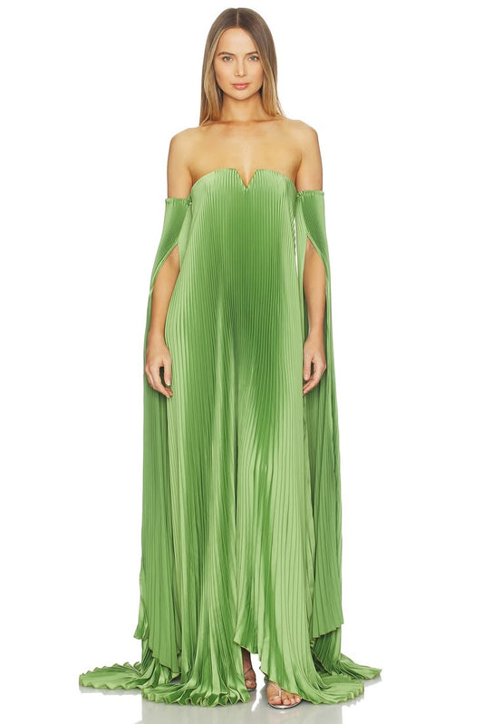 Margot Drama Sleeve Evening Gown