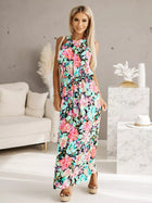 Margot Printed Sleeveless Maxi Dress