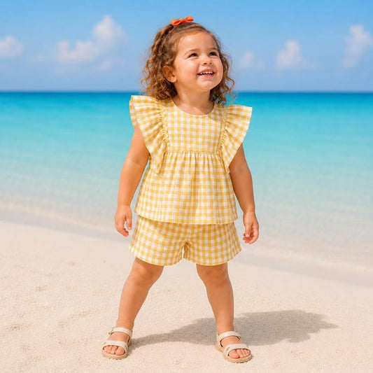 Clara Gingham Two-Piece Set