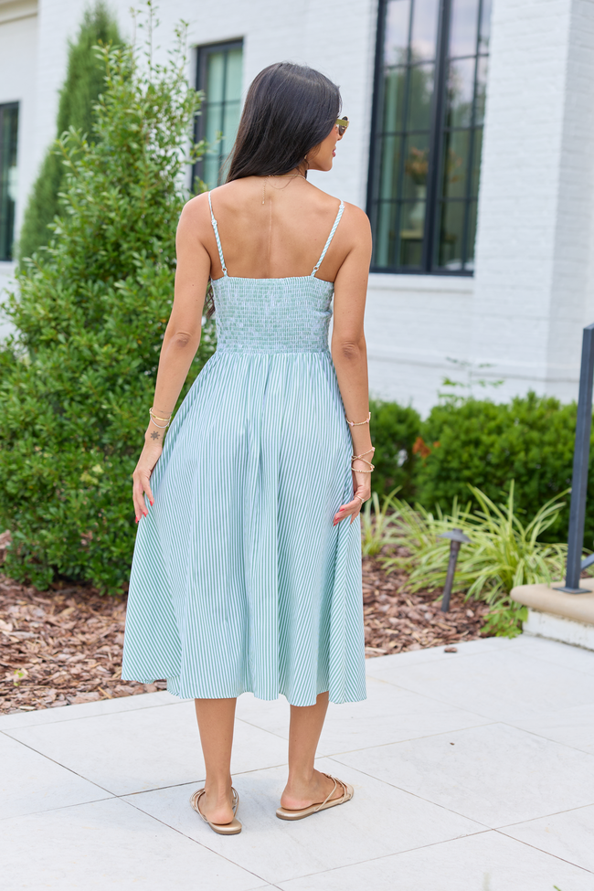 Adelaide Striped Midi Dress