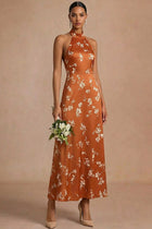 Margot Floral Halter Maxi Dress