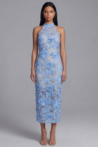 Celestine Lace Halter Bodycon Dress