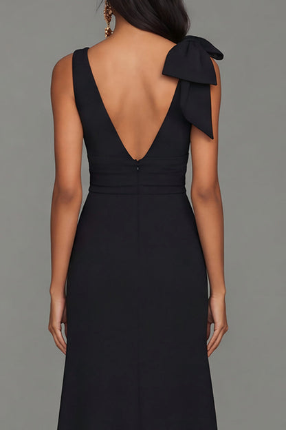 Dusty Blue Vivienne Ruffle Formal Dress