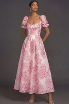 Arabella Jacquard Floral Gown