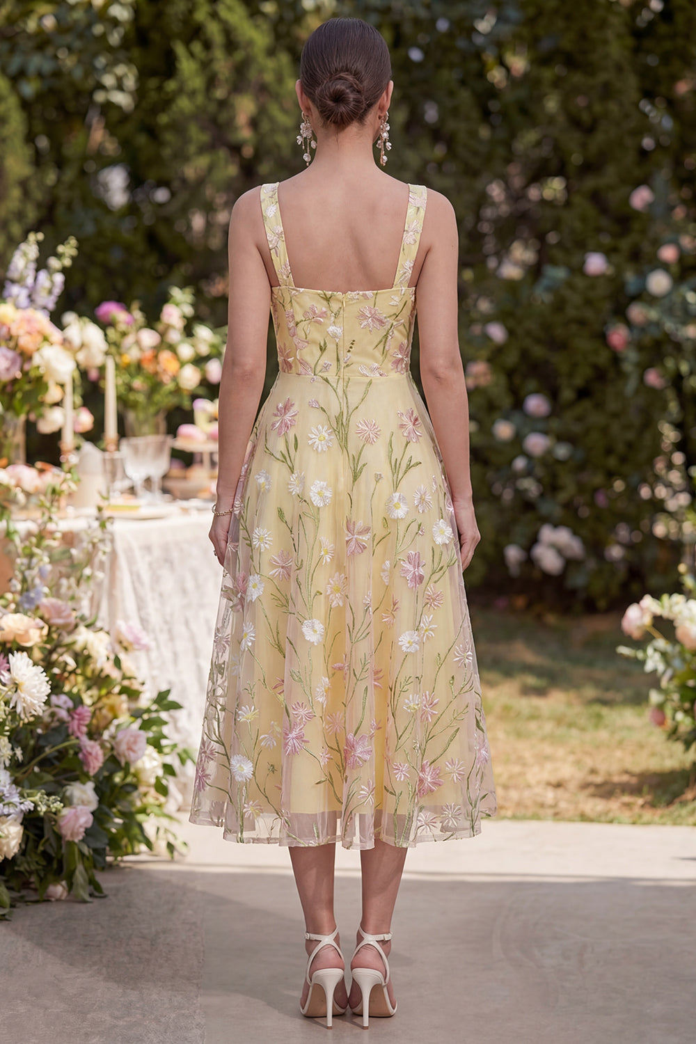 Kleid Margot Floral A-Line Midi Dress
