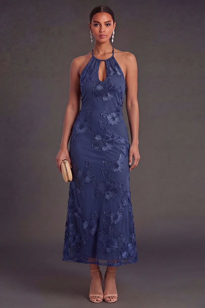 Pink Arabella Floral Mermaid Midi Dress