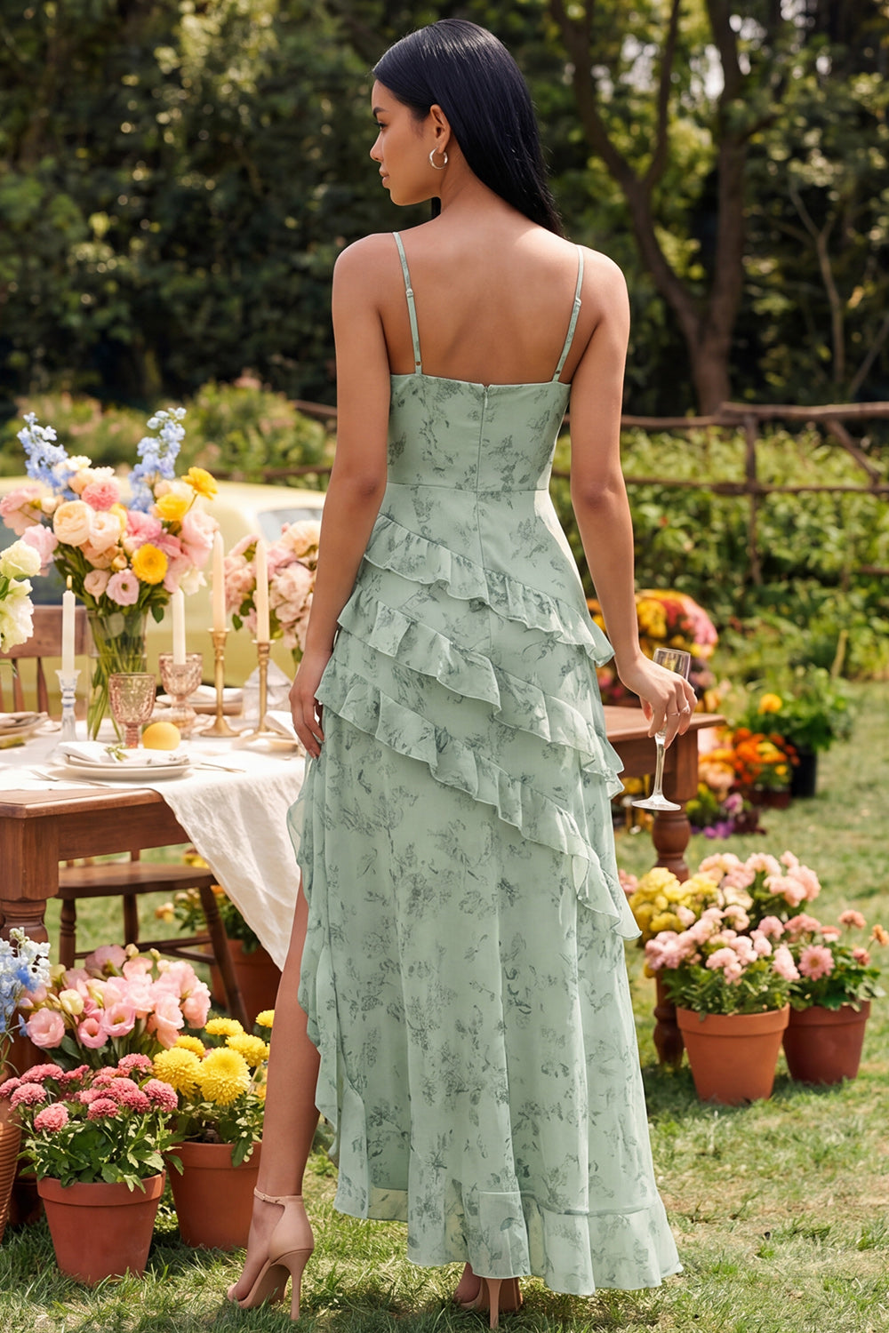 Kleid mit Schlitz Marlowe Floral Maxi Dress