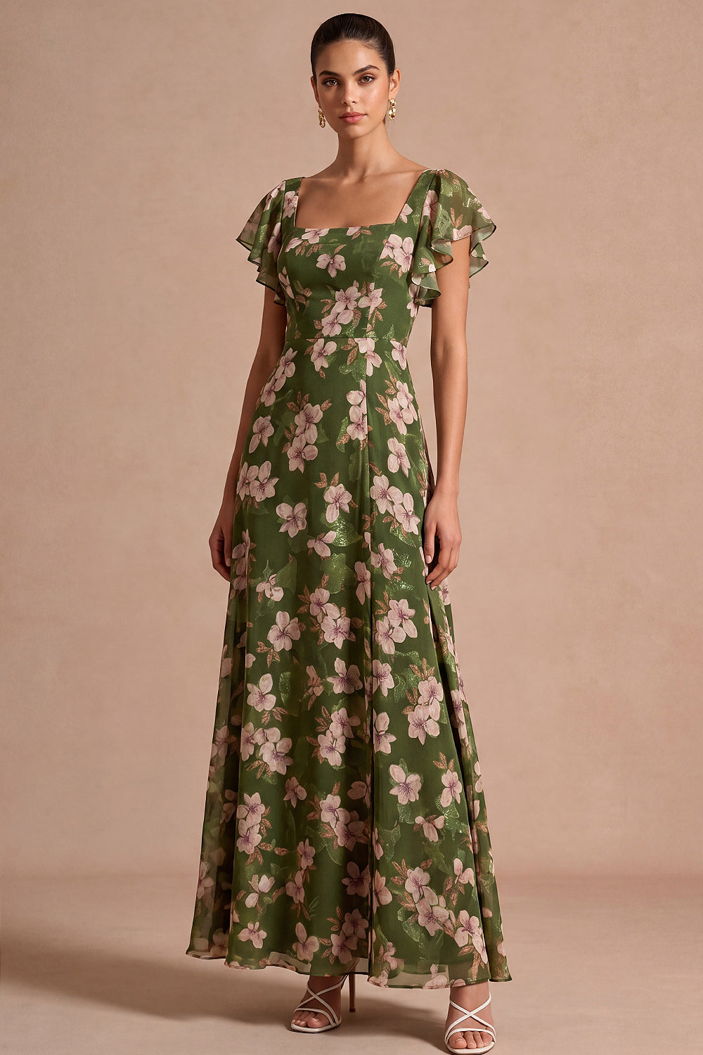 Olive Margot Floral A-Line Dress