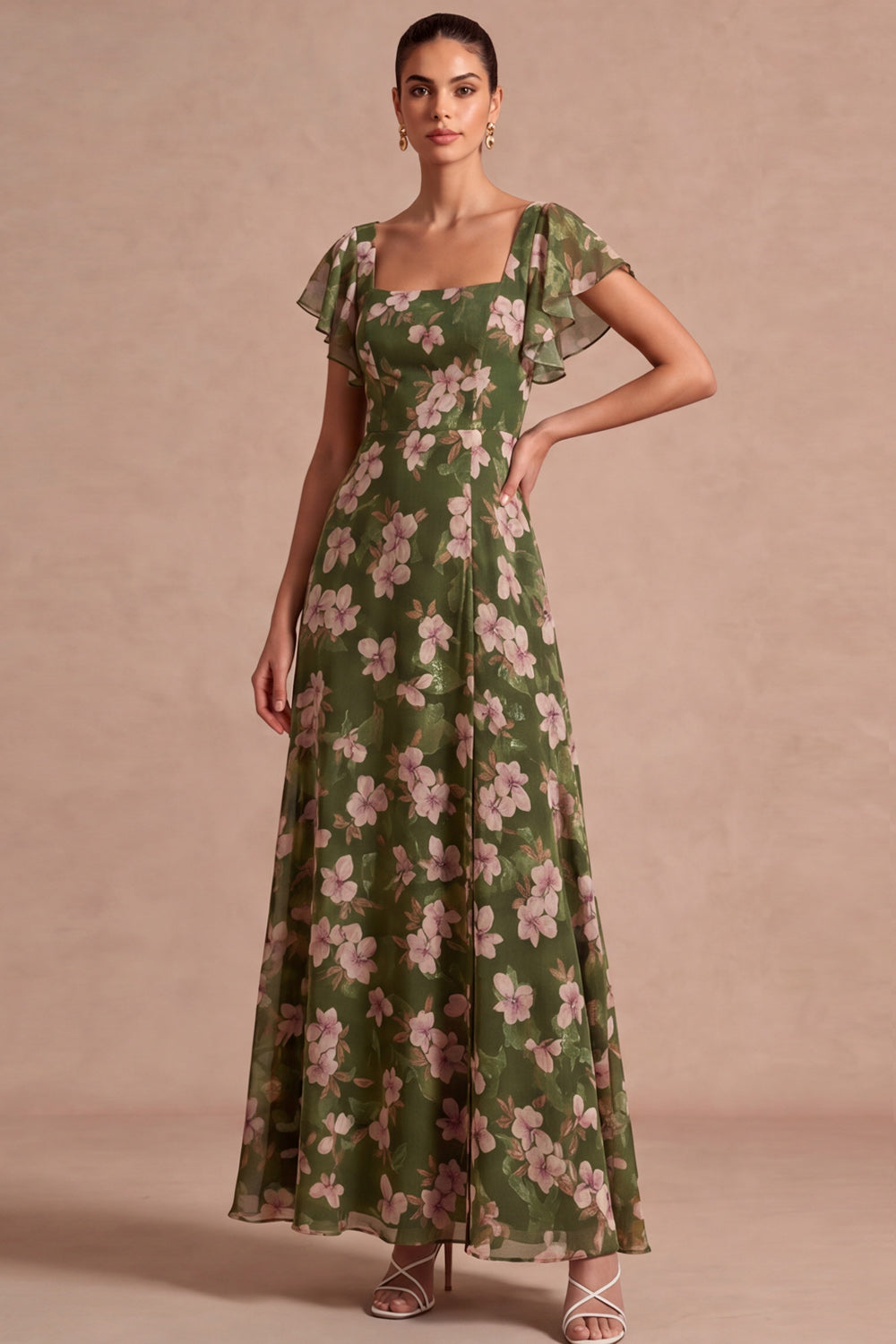 Olive Margot Floral A-Line Dress