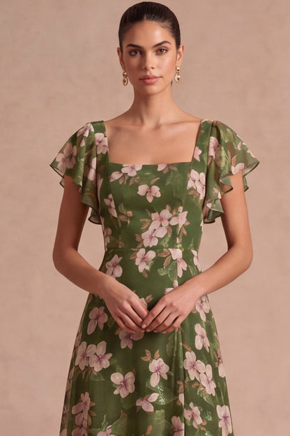 Olive Margot Floral A-Line Dress