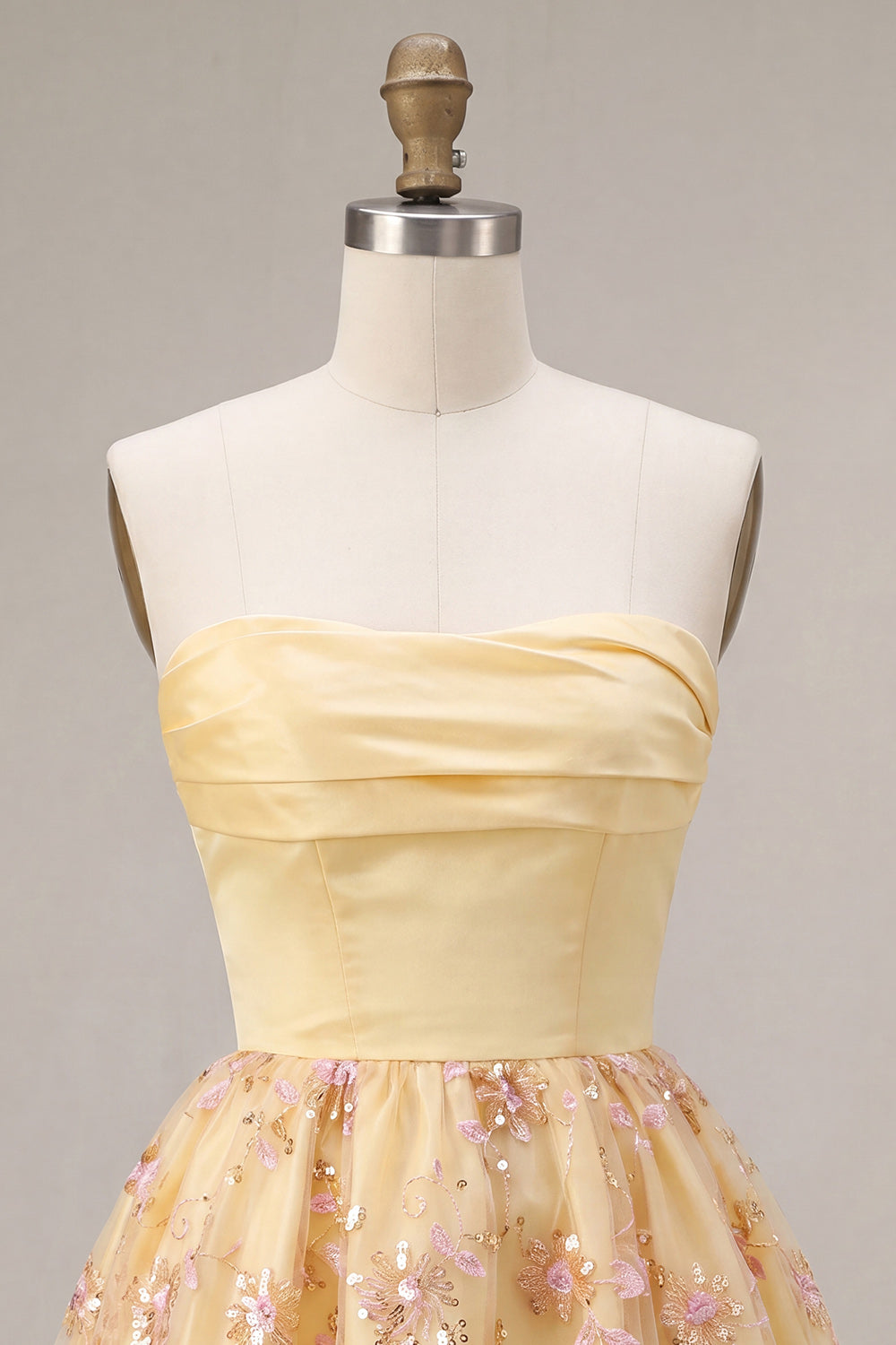 Line Short Homecoming Dress Celeste Sequin Floral A-Line Dress