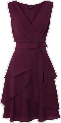 Isabelle Chiffon V-Neck Dress