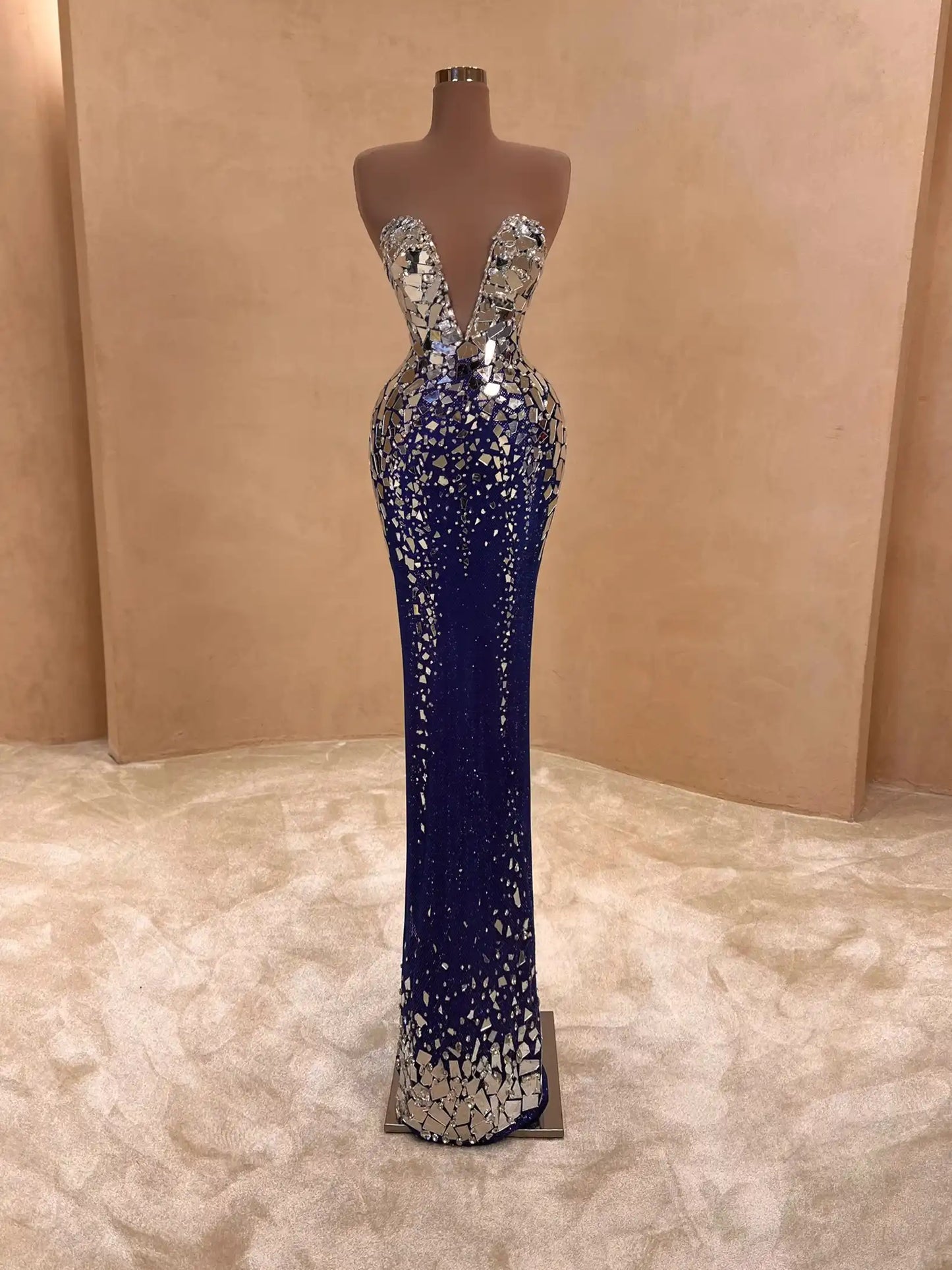060 Margot Crepe Evening Dress