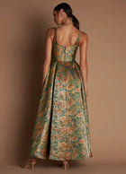 Calantha Vintage Teal Maxi Dress