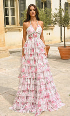 Adelaide Colorblock Evening Gown