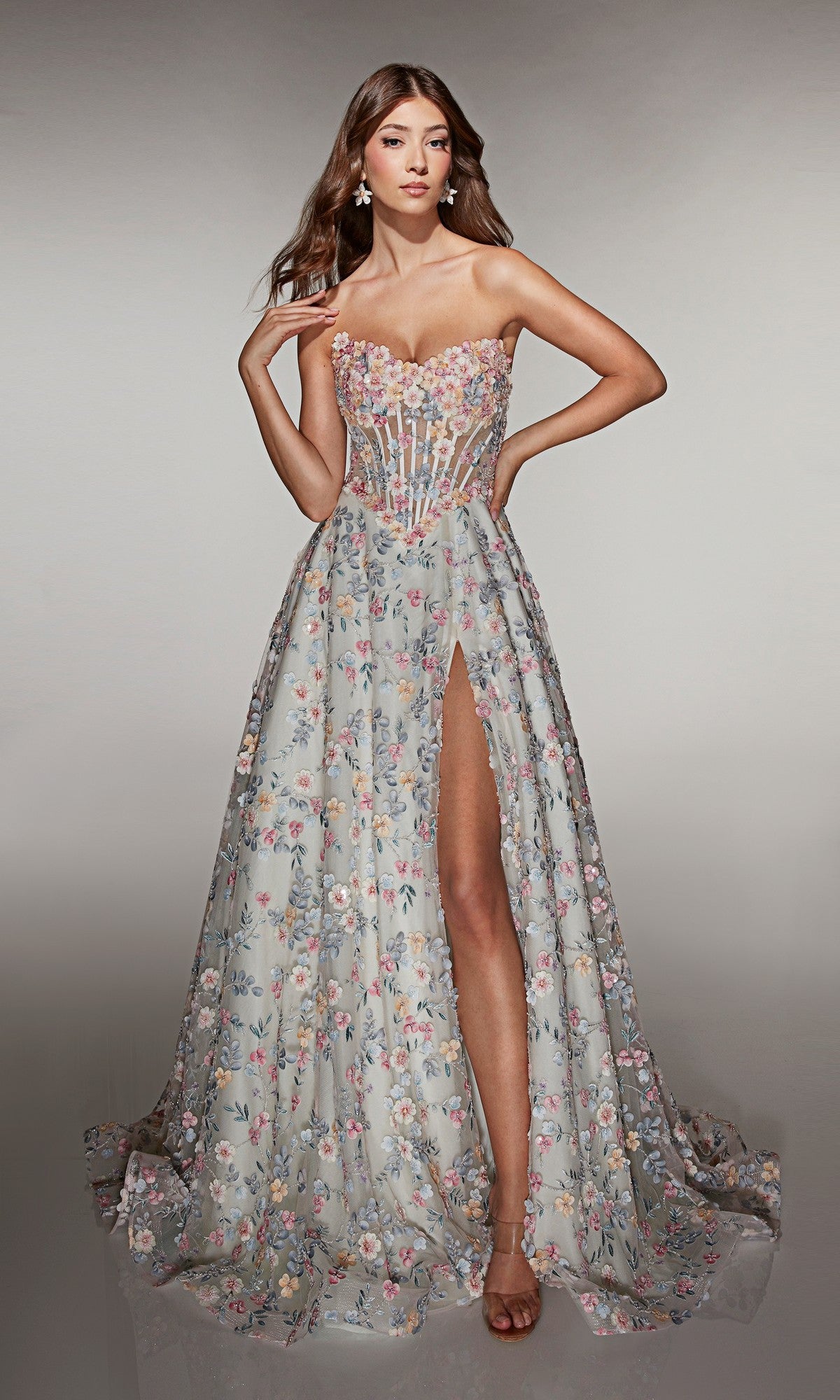 Celadon Margot French Pink Evening Gown