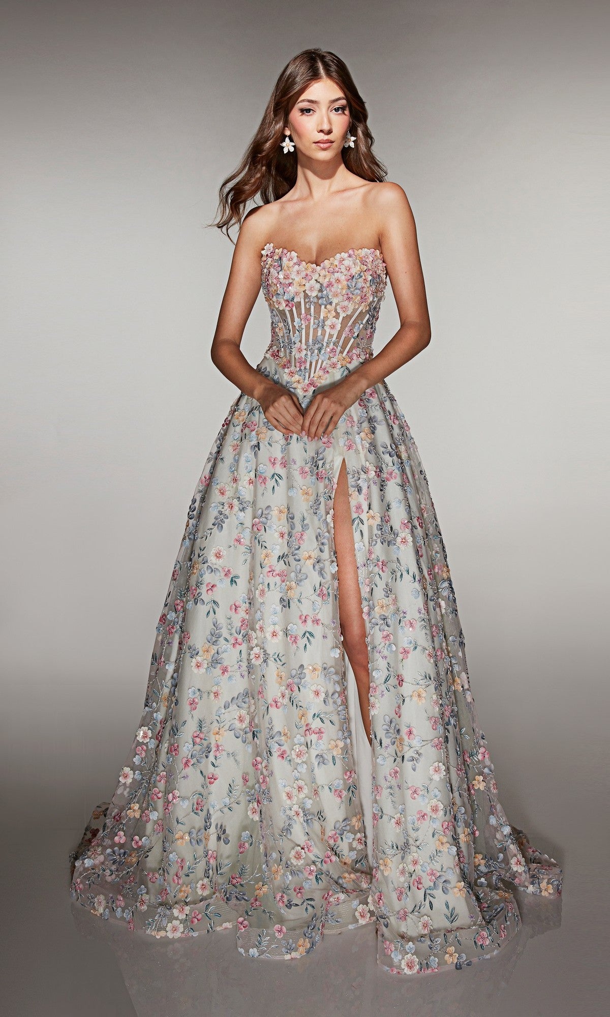Celadon Margot French Pink Evening Gown