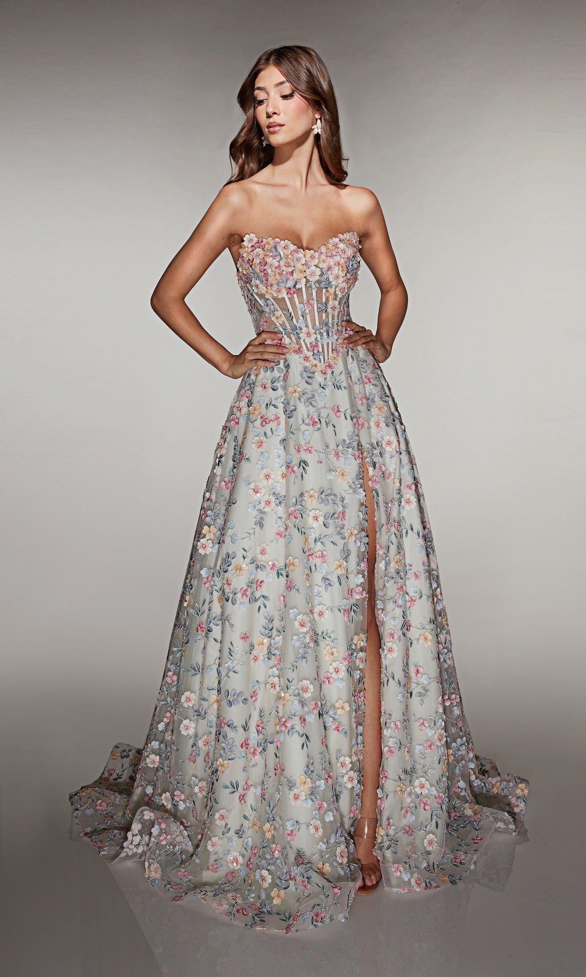Celadon Margot French Pink Evening Gown