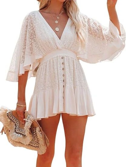 Flowy Lace Romper