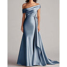 Arabella Off-Shoulder Satin Gown