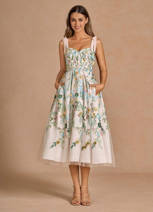 Aurelie Blush Pink Midi Dress