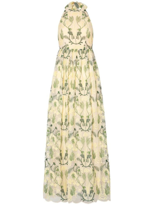 Acanella Linen Maxi Dress in Neutral