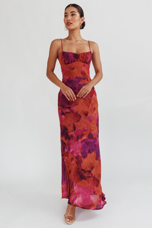 Nerida Low Back Twist Maxi Dress