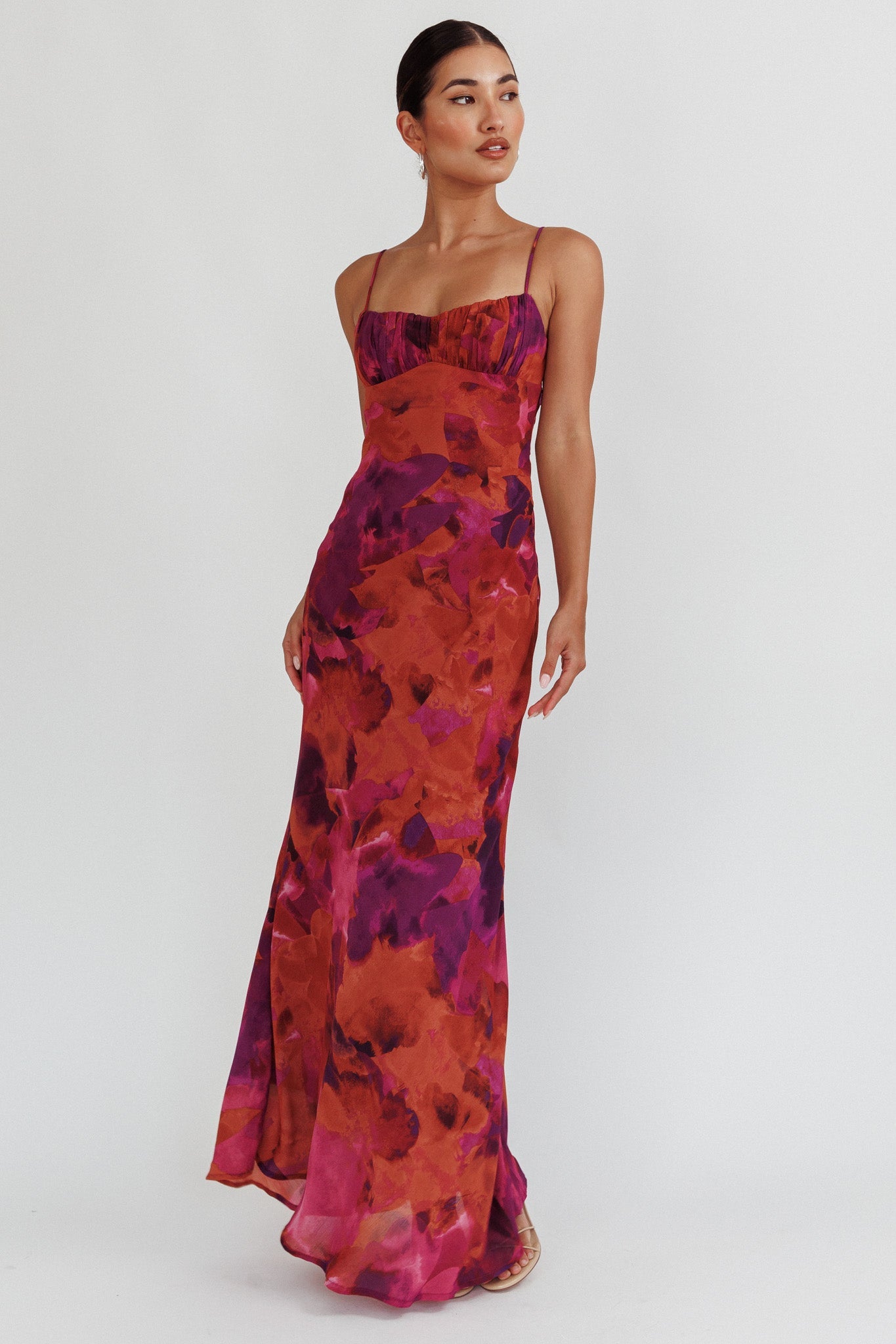 Nerida Low Back Twist Maxi Dress