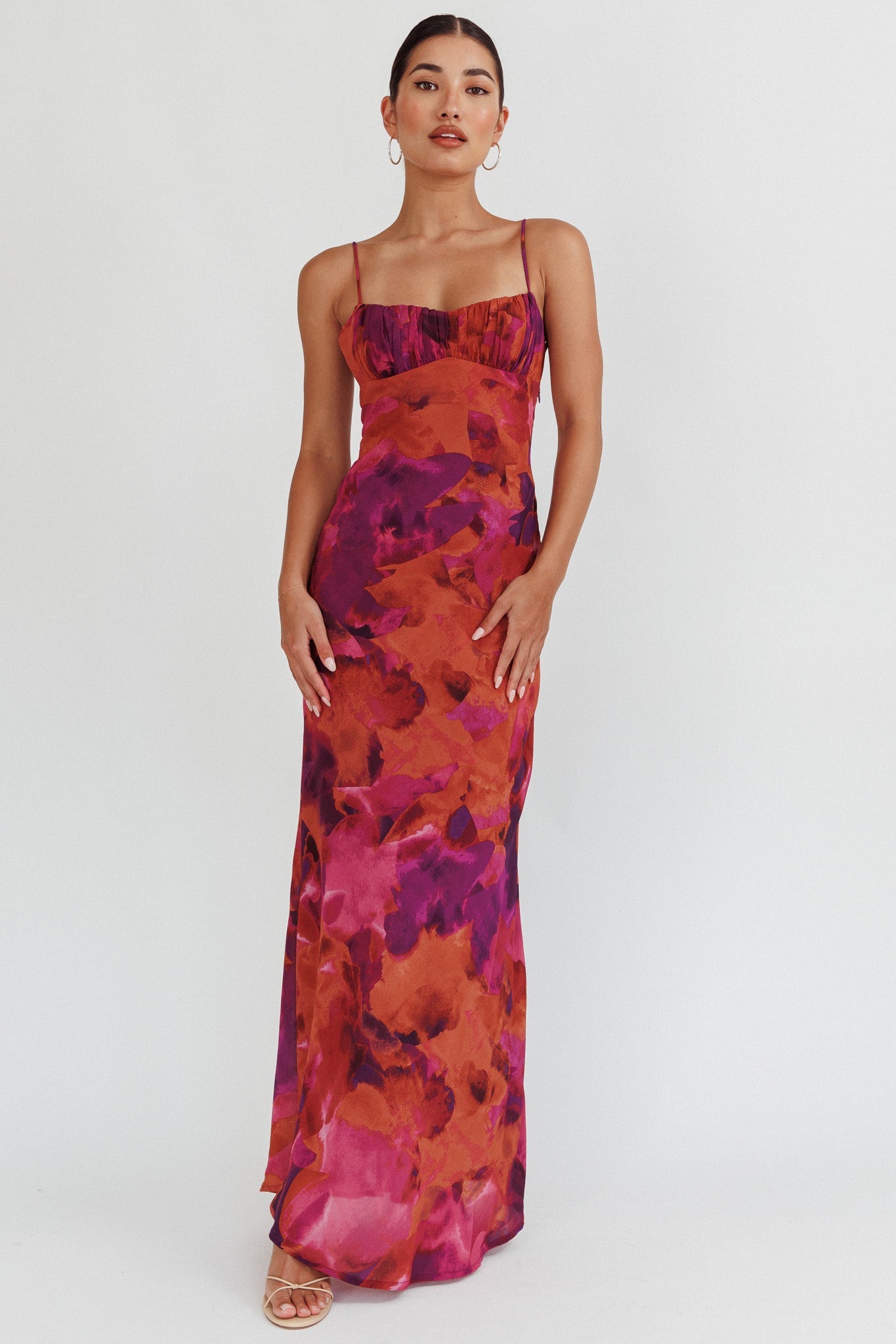 Nerida Low Back Twist Maxi Dress