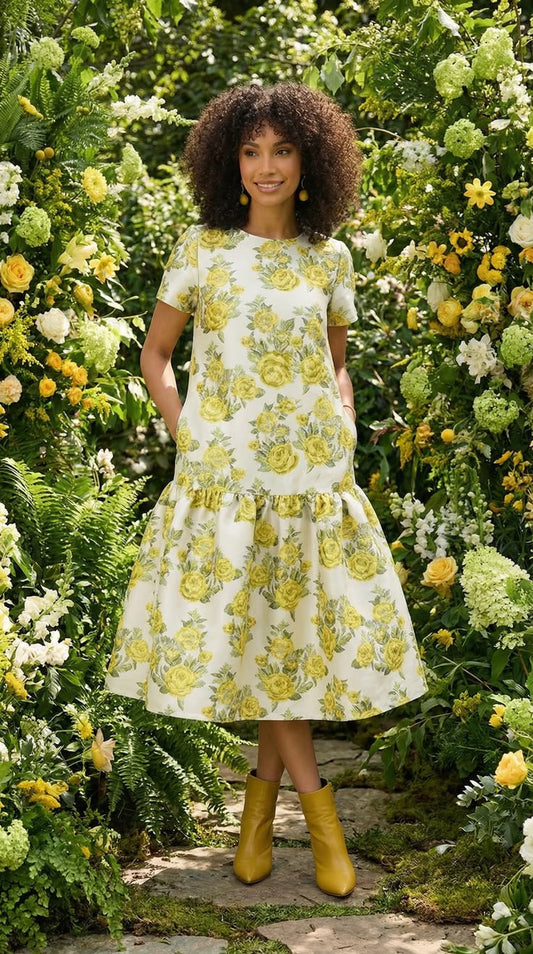 Margot Floral Midi Dress