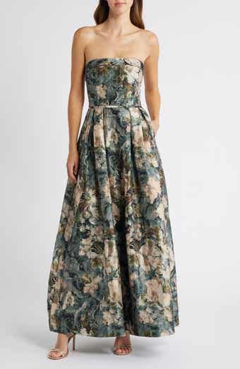 Margot Floral Lace A-Line Gown