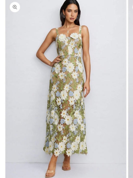 Celestine Floral Lace Maxi Dress