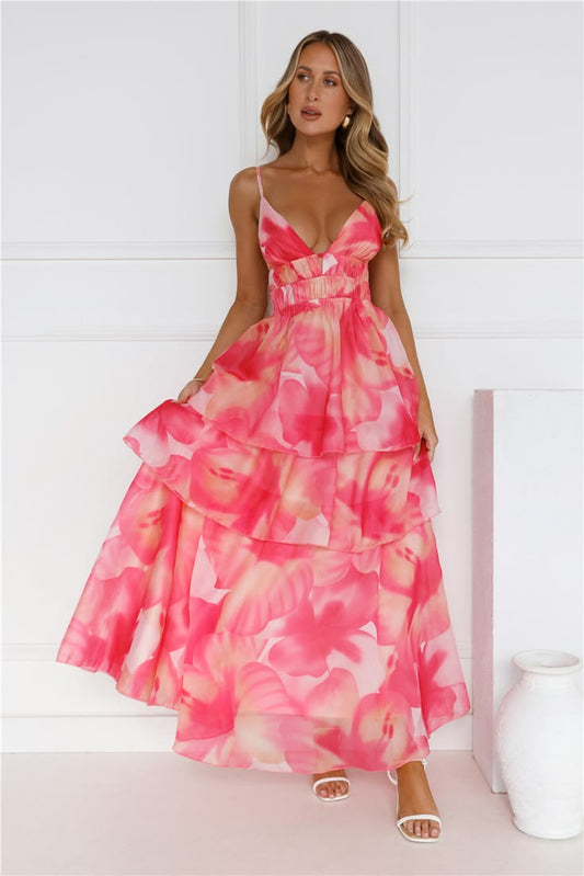 Arabella Floral Print Maxi Dress