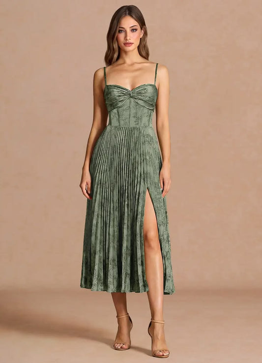 Vesper Navy Midi Dress