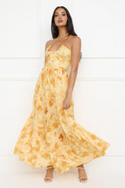 Margot Silk Halter Maxi Dress