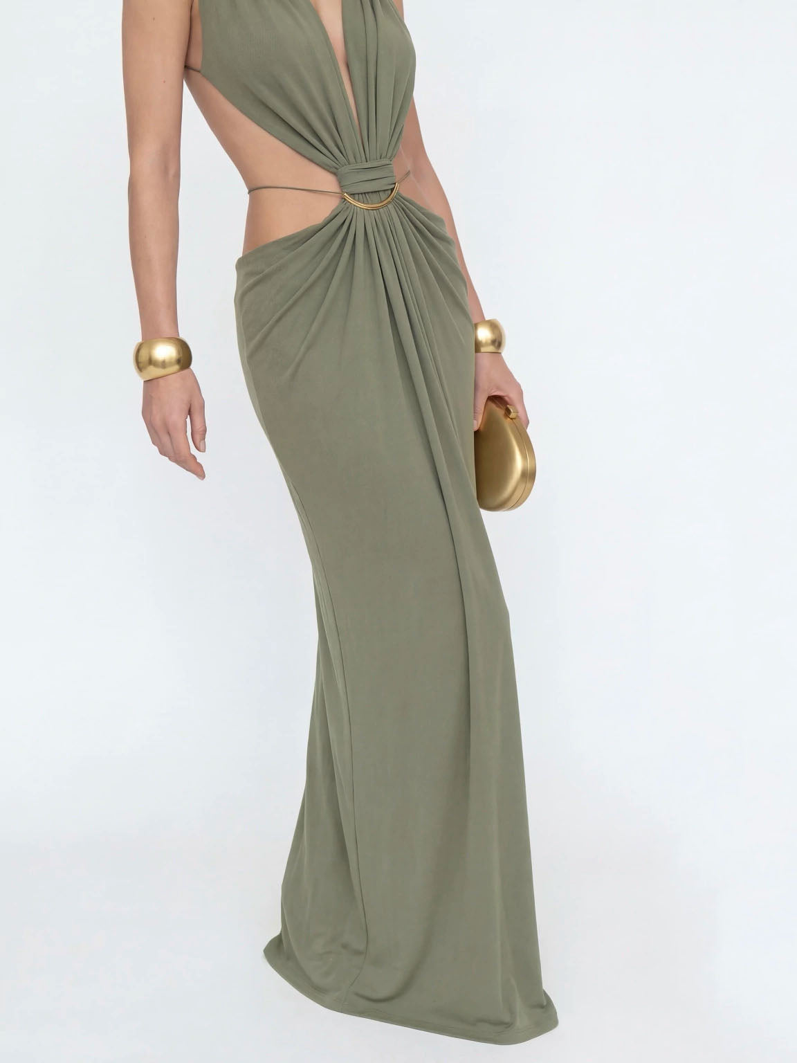 Red Axis Art Maxi Dress
