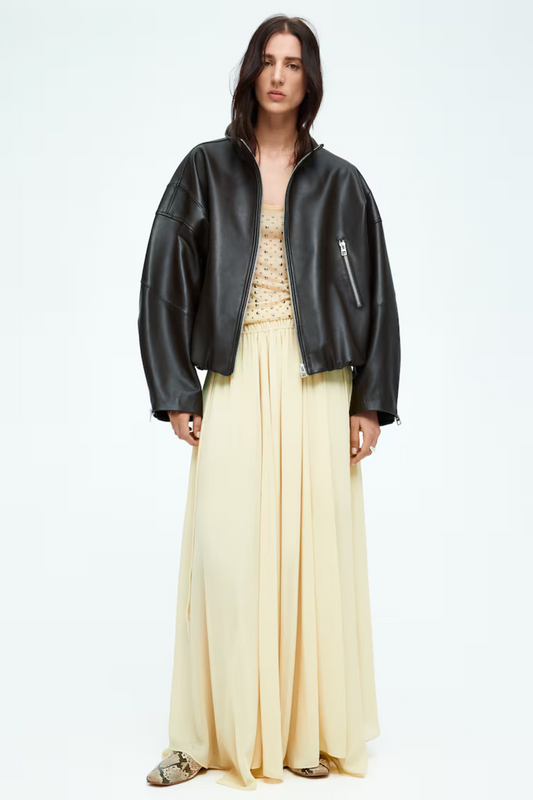 Circular chiffon skirt