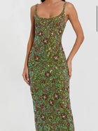 Margot Hand-Embellished Floral Maxi Dress