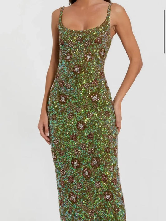 Margot Hand-Embellished Floral Maxi Dress