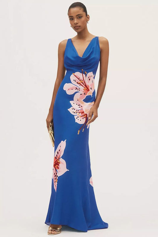 Imogen Silk Blend Maxi Dress