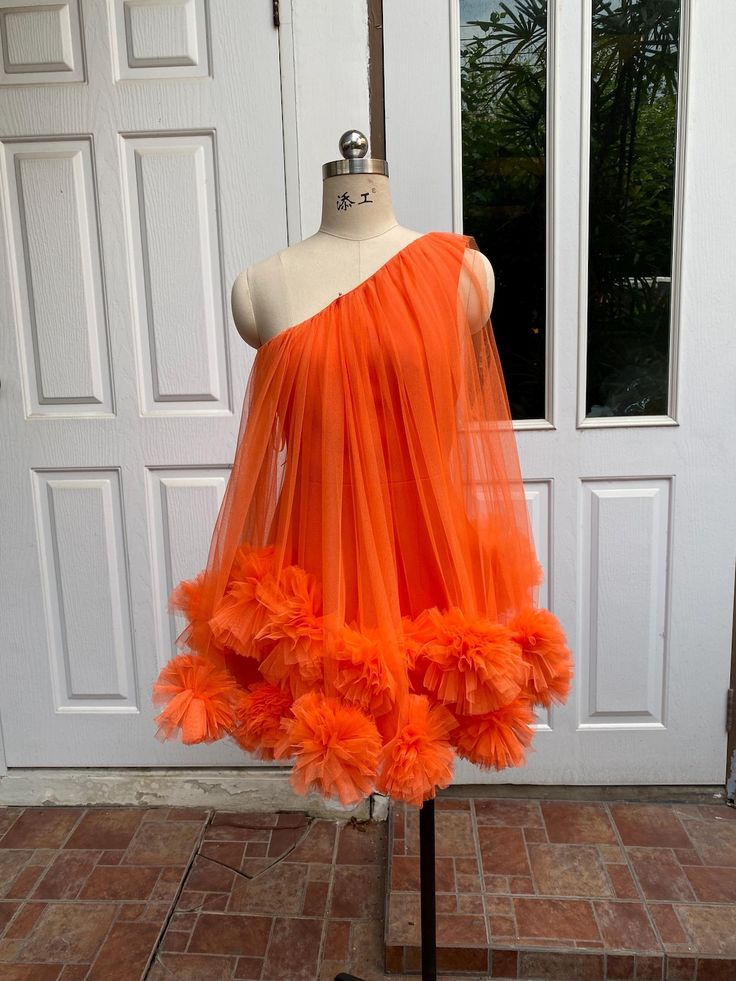 Aurora One-Shoulder Tulle Mini Dress