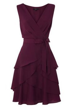 Vivienne V-Neck Chiffon Dress