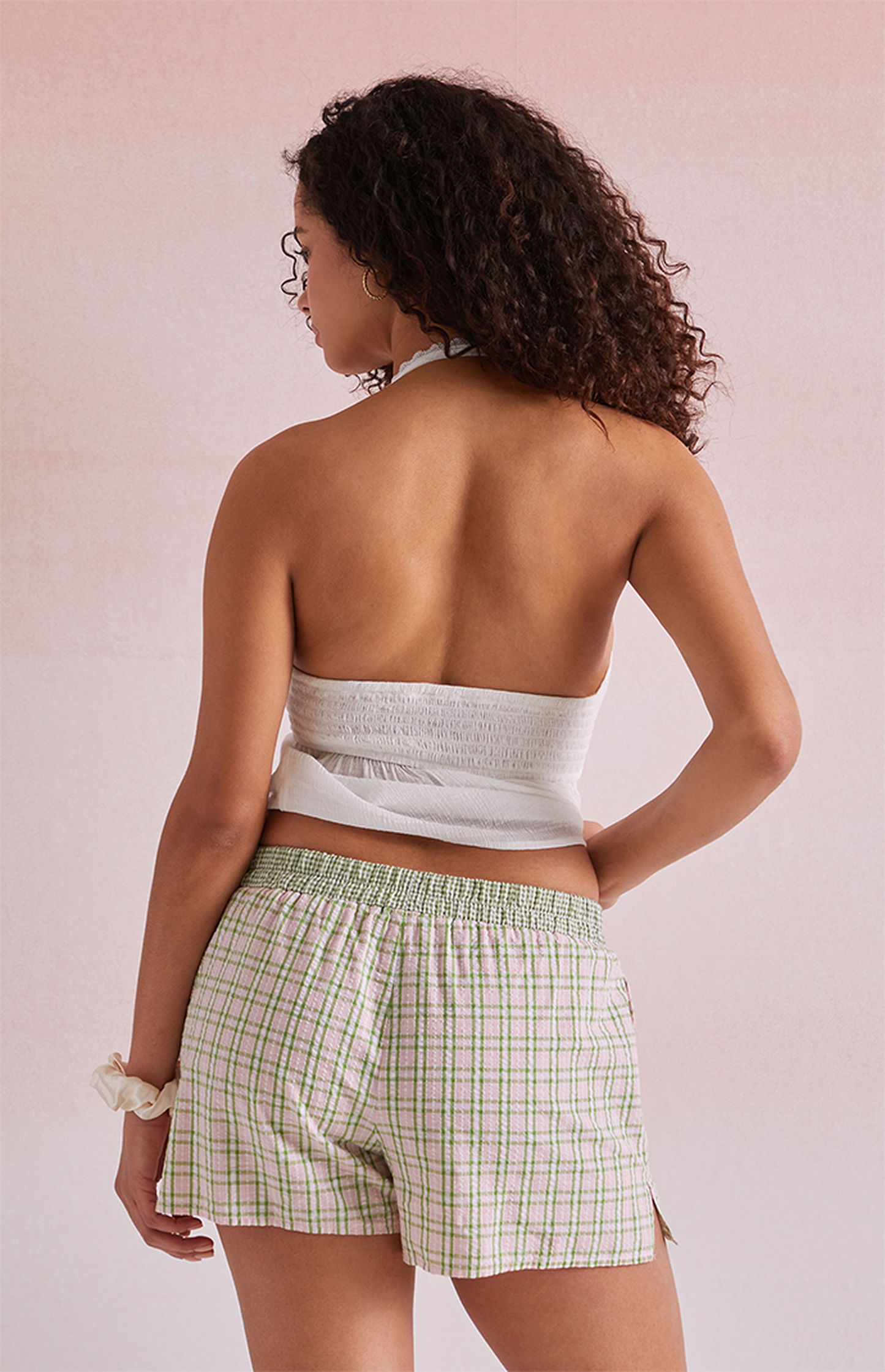 Beverly & Beck Plaid Boxer Shorts