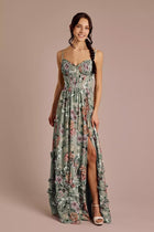 Isadora Ruffled Chiffon Dress