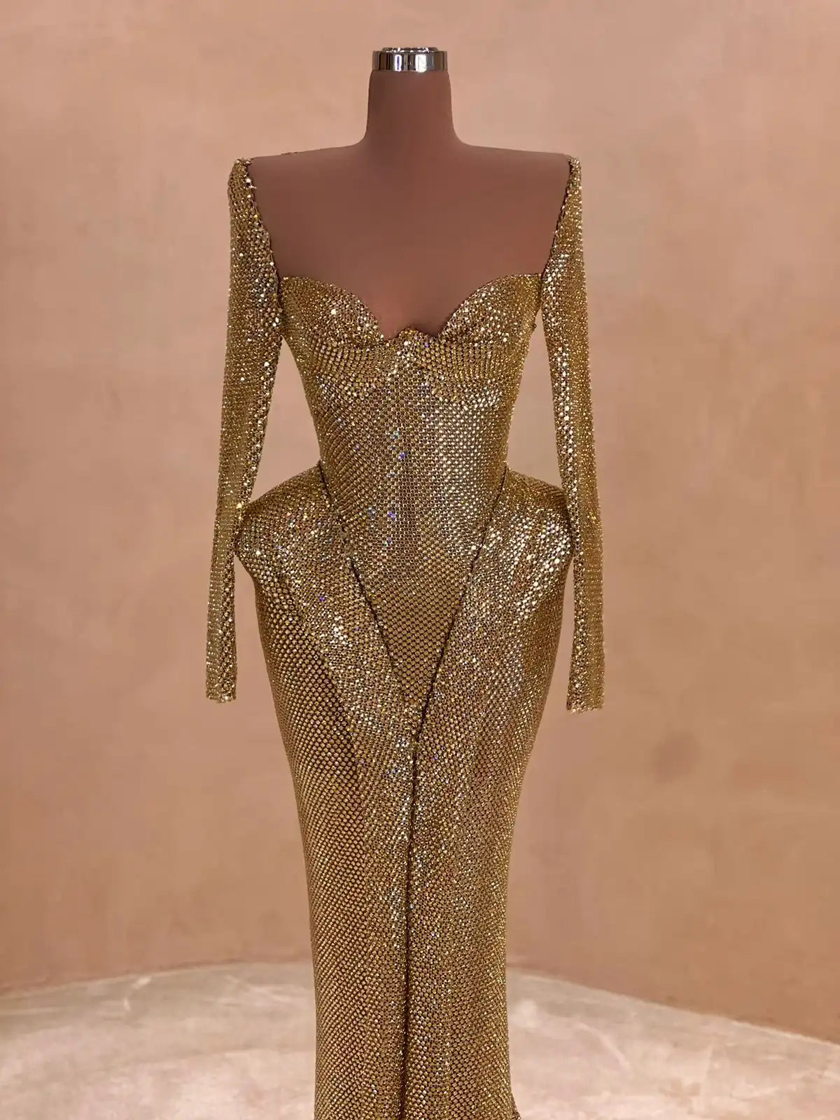 068 Margot Crepe Evening Dress