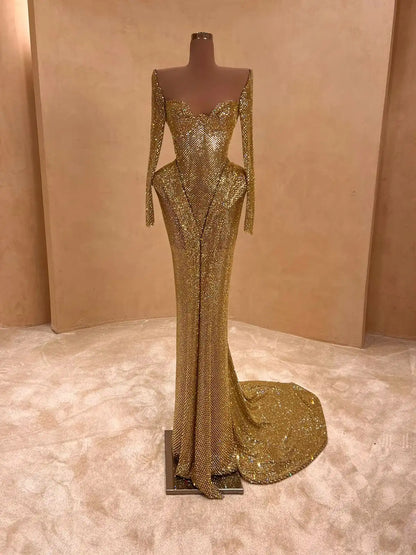 068 Margot Crepe Evening Dress