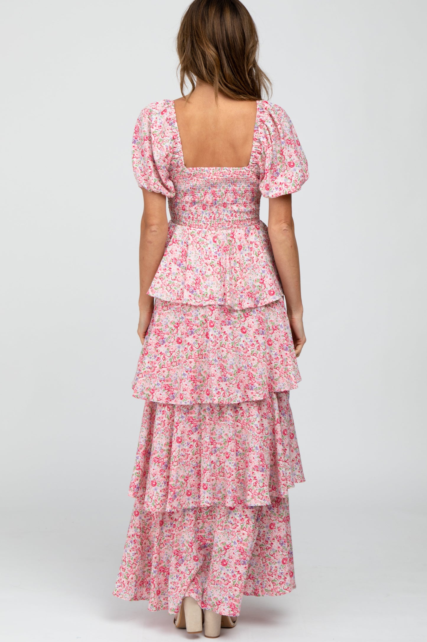 Margot Floral Ruffle Maxi Dress