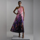 Margot Ombré Floral One-Shoulder Maxi Dress