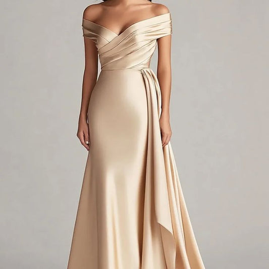Margot Off-Shoulder Evening Gown