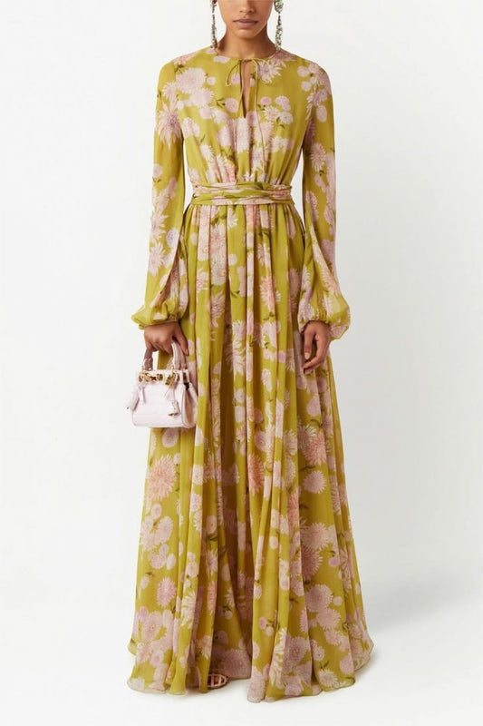 Margot Floral Lace Maxi Dress